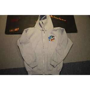 Walt Disney World Gray Graphic Zip Up Hoodie 2012 - Size Small